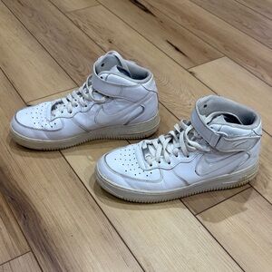 Nike White High-Top Sneakers*